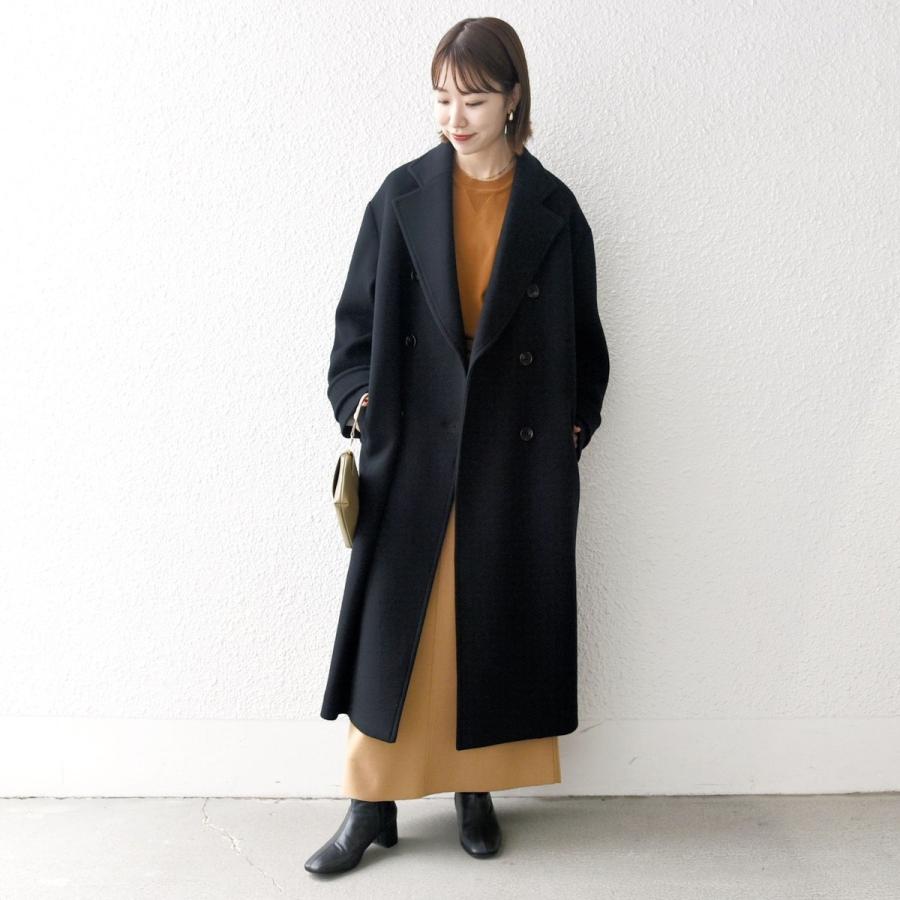 SHIPS any any: ノンミュールジングウール ロング テーラード コート