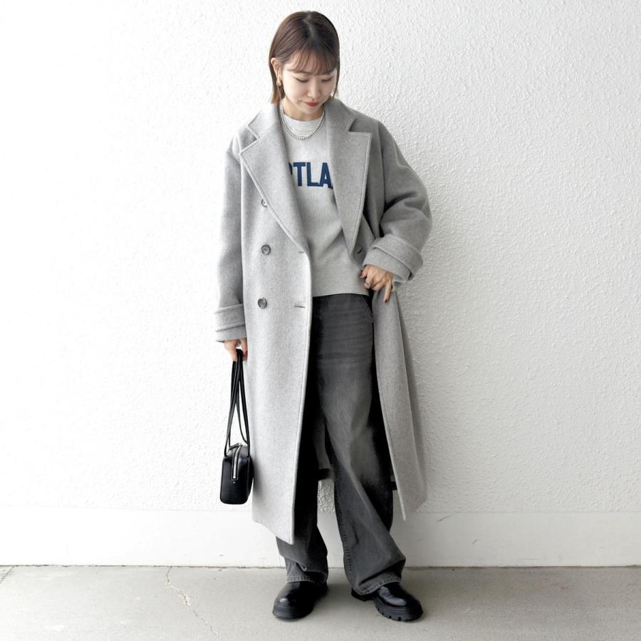 SHIPS any any: ノンミュールジングウール ロング テーラード コート