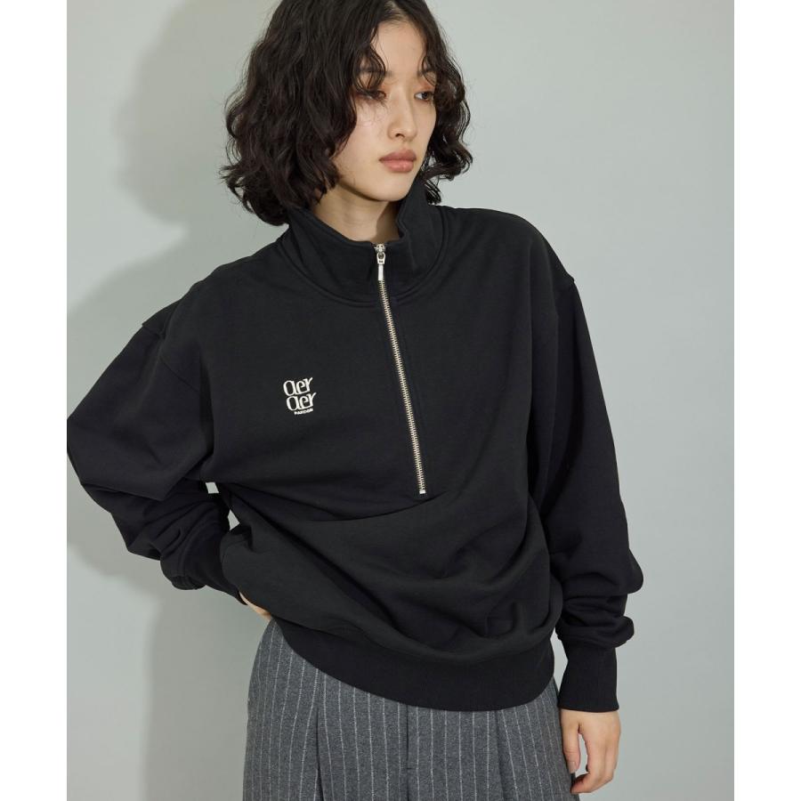 ADAM ET ROPE' FEMME ハーフジップススウェット ADAM ET ROPE'（アダムエロペ） 【WEB限定・サステナブル・洗える