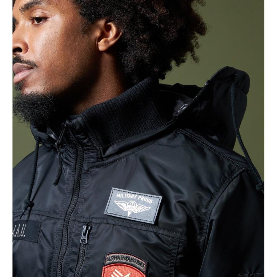 Alpha Industries フーデッドリブジャケット カスタムAAAU : マルイ
