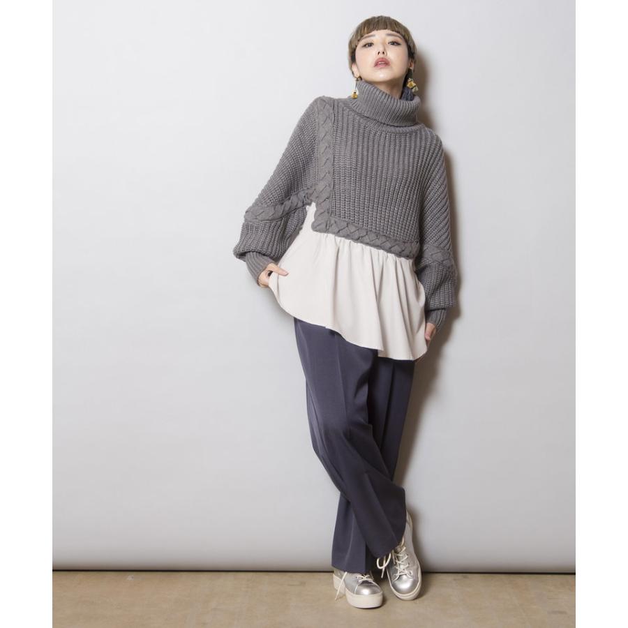 OSMOSIS（オズモーシス） 編込ニット切替プルオーバー : マルイ(丸井