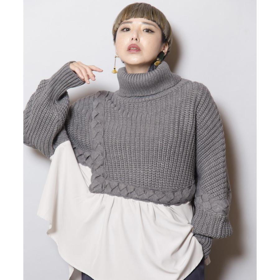 OSMOSIS（オズモーシス） 編込ニット切替プルオーバー : マルイ(丸井