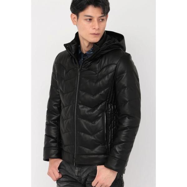 TORNADO MART∴コンビレザーダウンブルゾンの画像