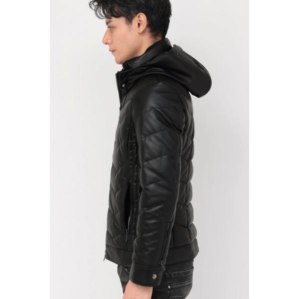 TORNADO MART∴コンビレザーダウンブルゾンの画像