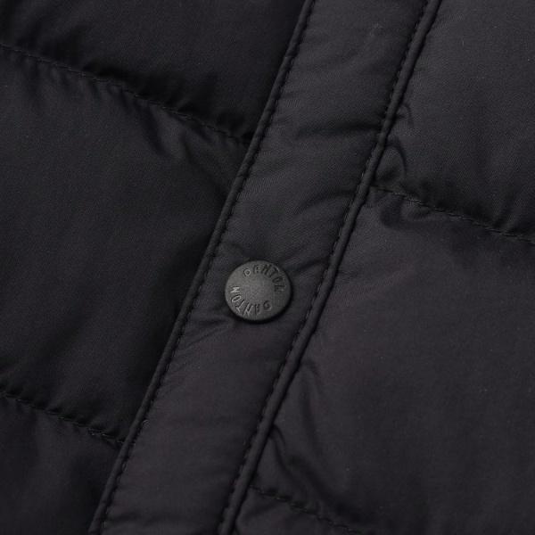 【美品】DANTONダントン　インナーダウンクルーネック　ブラック　S DANTON/ダントン] インナーダウン クルーネックジャケット