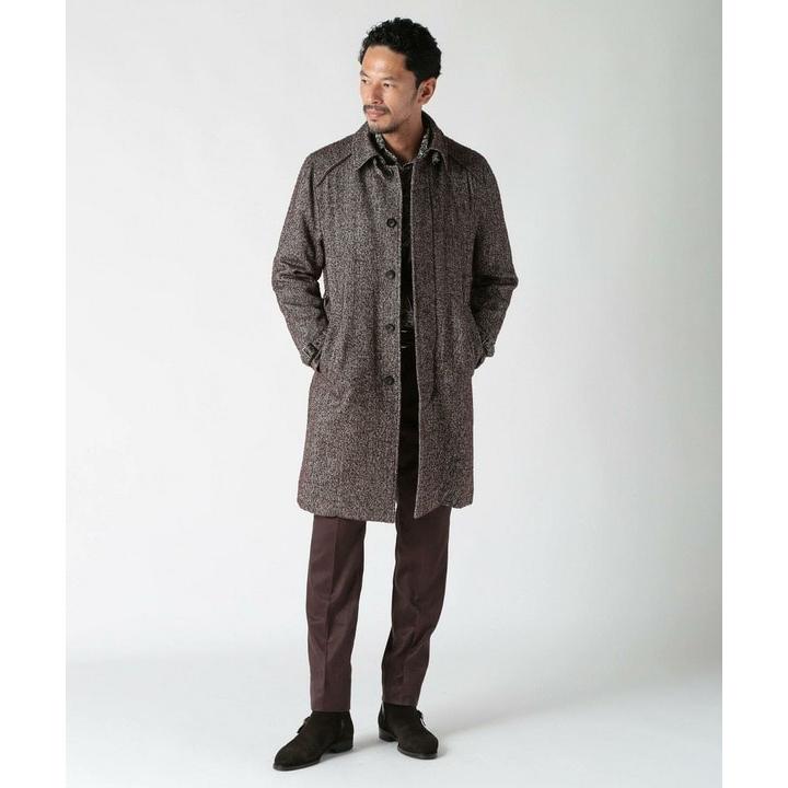 新品❗️MEN’S BIGI ツイードトレンチコート MEN'S BIGI トレンチコート コート トライスピンループツイード