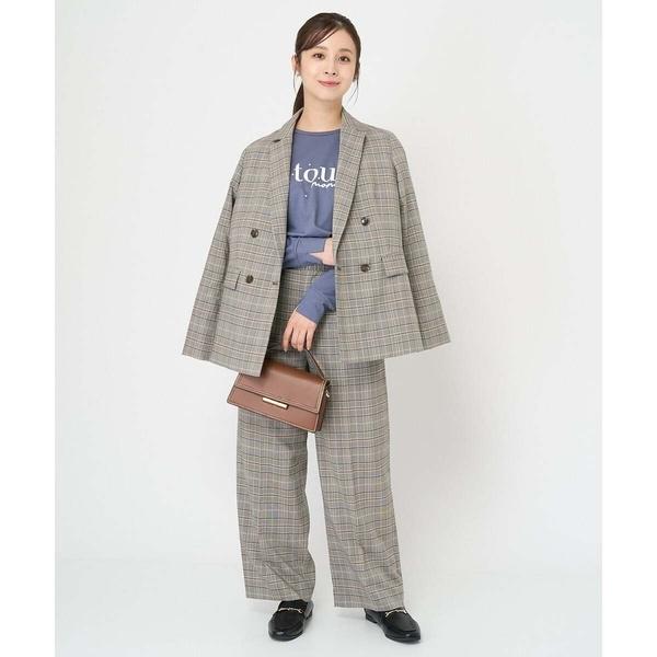 UNFILO ダブルブレストジャケット アンフィーロ チェック ハウンドトゥース ダブルブレスト ジャケット / UNFILO | ファッション通販 【公式通販