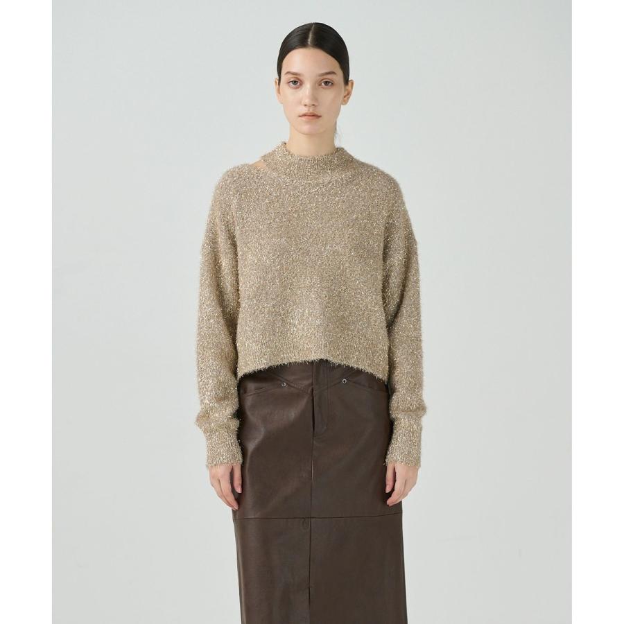 新品タグ付き✨ グレースコンチネンタル ニットシアーシャツ ゆったり