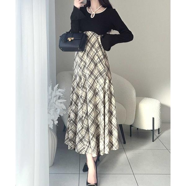 mily bilet】チョーカー使い配色パイピングカットソードッキング