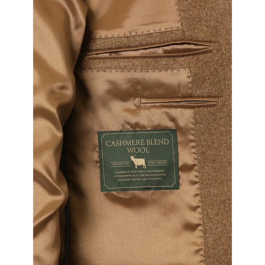 TAKA-Q スーティスト カシミヤ混ウール 2ボタンジャケット カルゼ