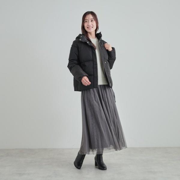 洗える撥水】10の欲張りを満たす ボリューム襟 ダウンジャケット