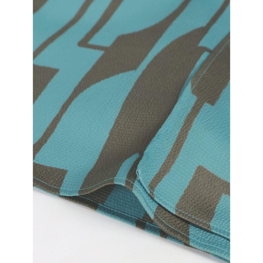 Aga（アーガ） 幾何プリント縮緬ラップデザインパンツ : マルイ(丸井