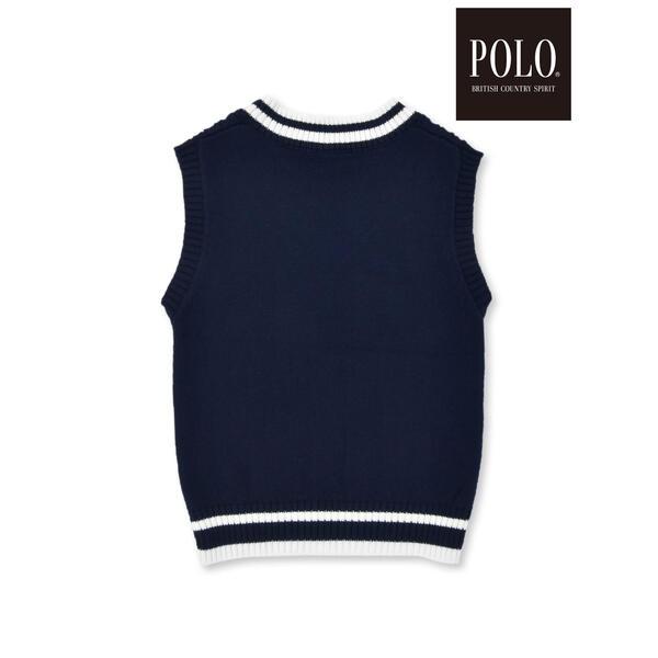 Polo Sport 黒 Vネックベスト L Polo Sport 黒 Vネックベスト L