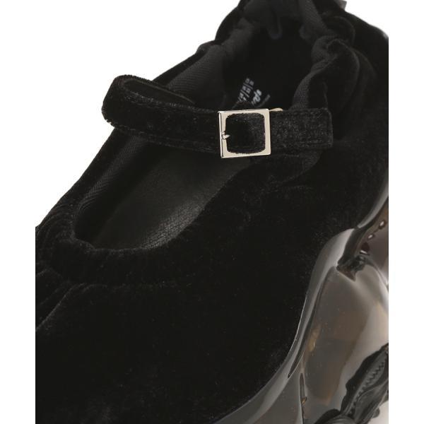 grounds◆グラウンズ/MOOPIE PUMPS BLACK VELVET grounds MOOPIE PUMPS BLACK VELVET （グラウンズ ムーピー