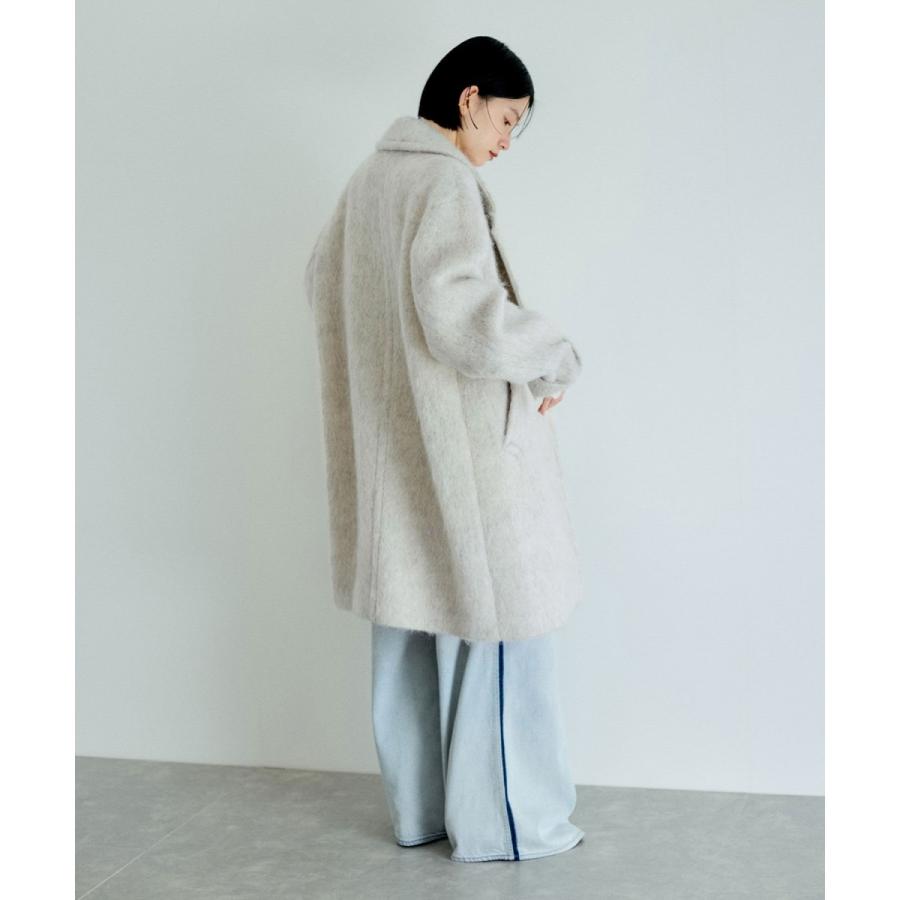 今季【新品タグ付き】 アダムエロペ ウェーブシャギーミドルコート ADAM ET ROPE' ウェーブシャギーミドルコート : マルイ(丸井