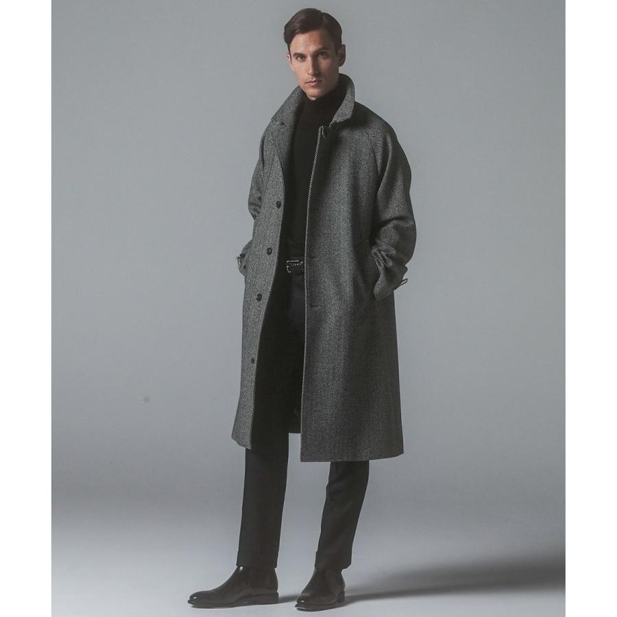 gotairiku 【山栄毛織】カントリーツイード ステンカラーコート