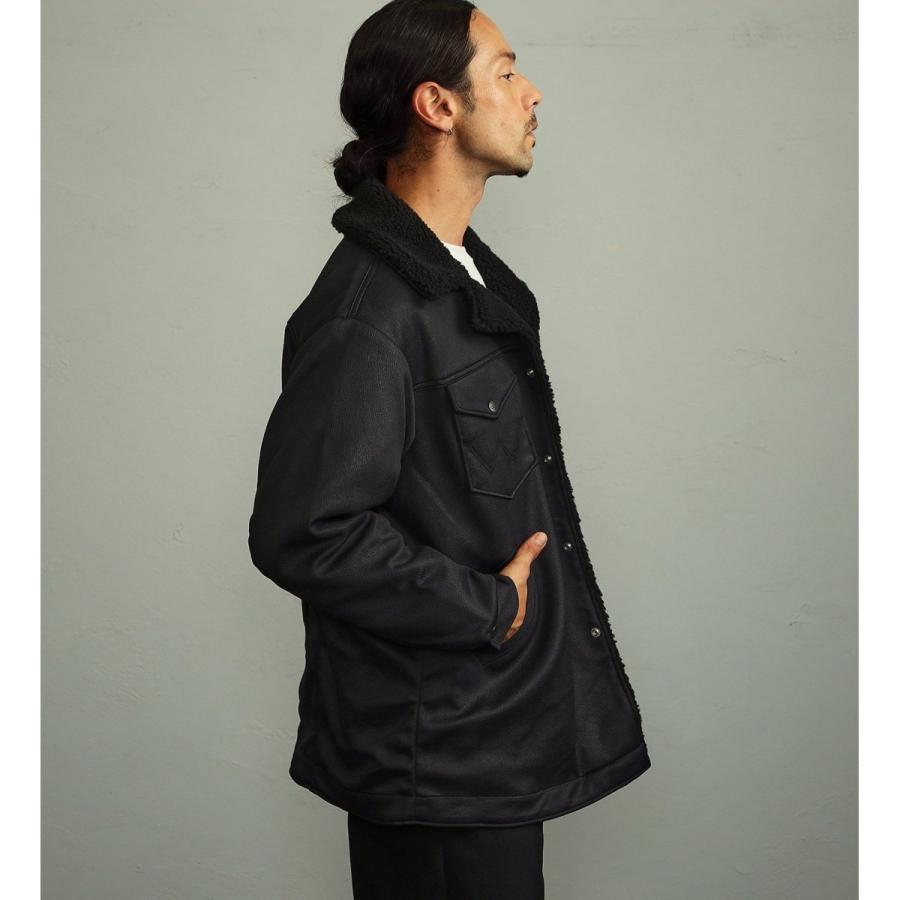 Wrangler 【ユニセックス】【秋冬】 レザーライク ボアランチ