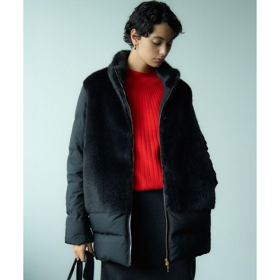 519 未使用23区 杏さん着 ECOPEL エコファーコンビ ダウンコート38 519 新品 23区 杏さん着 ECOPEL エコファーコンビ ダウンコート38