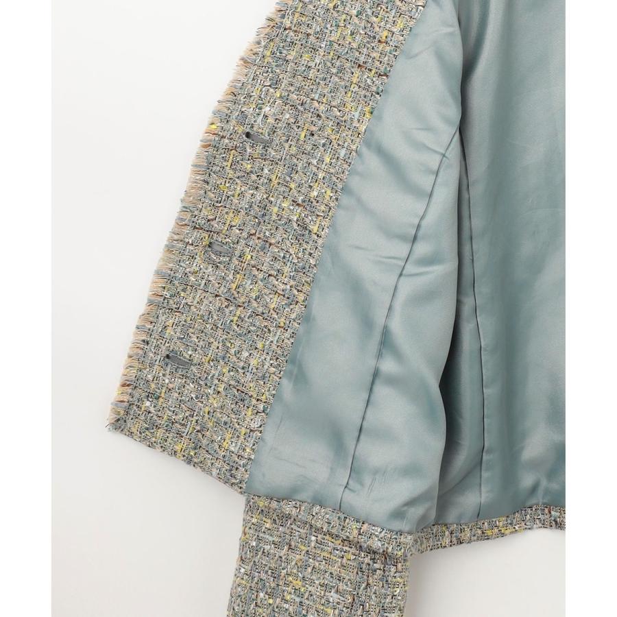 未使用級✨ 自由区　24AW ラメノットファンシーツイードジャケット　38￼/M 自由区（ジユウク） ラメノットファンシーツイード ジャケット