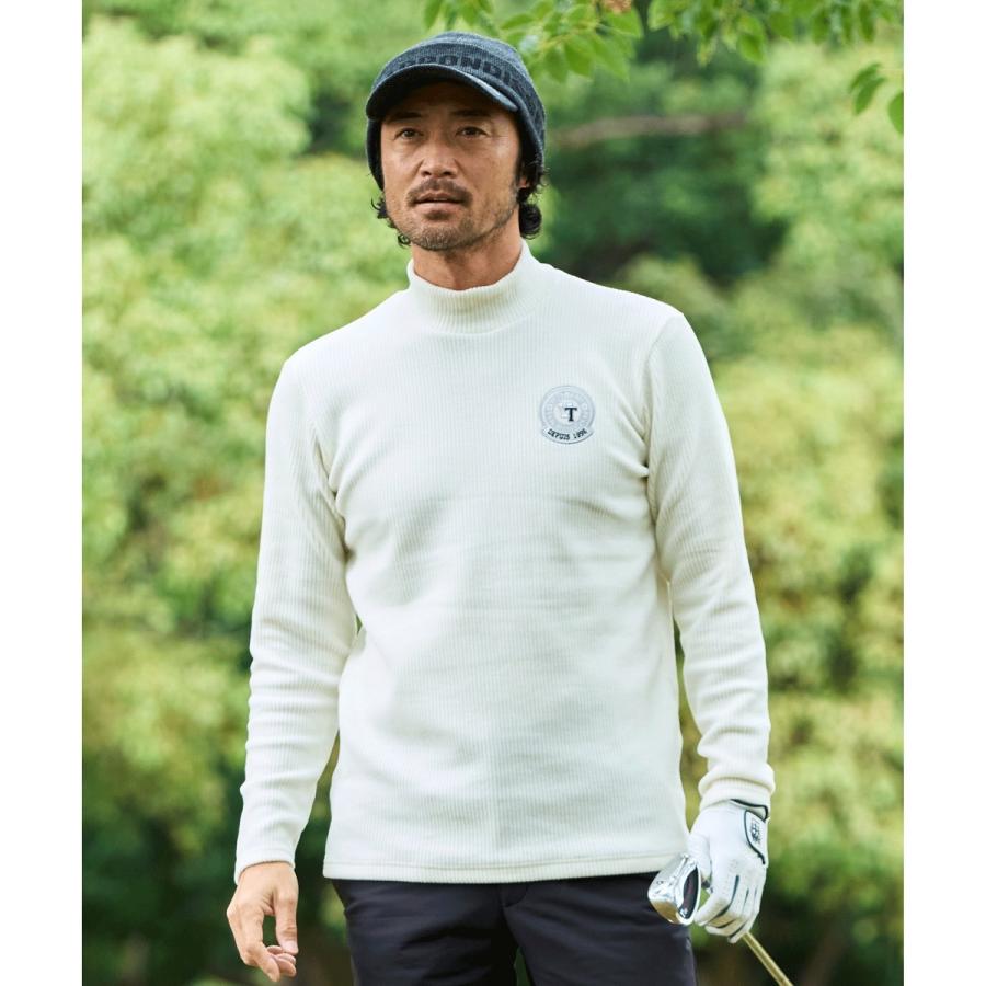 23区GOLF 【MEN】冬の暖かトップス！グランサーモリブ モックネック 