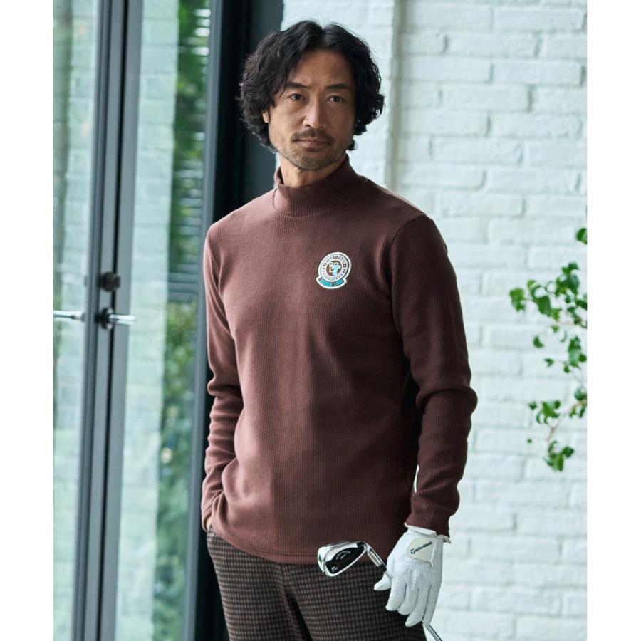 23区GOLF 【MEN】冬の暖かトップス！グランサーモリブ モックネック 