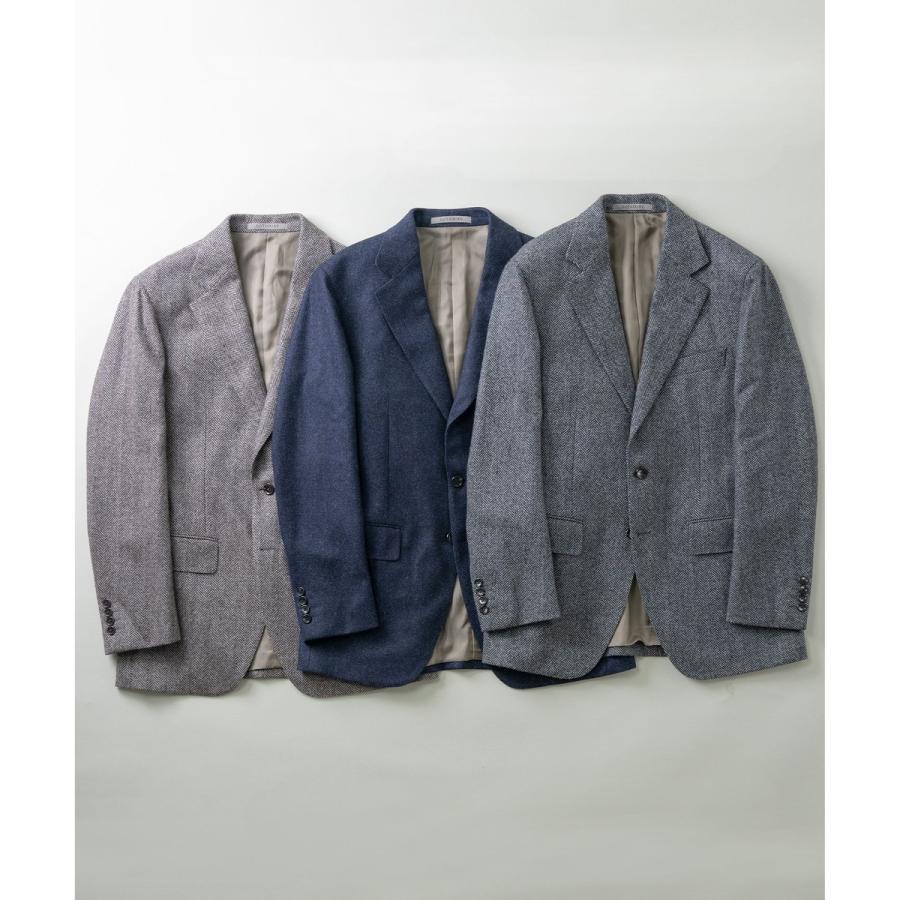 gotairiku 【尾州】カシミヤブレンド定番ヘリンボーン ジャケット(2024
