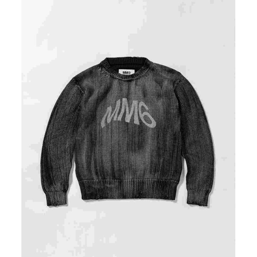 MM6 Maison Margiela Kids ＆ Junior ロゴ長袖ニットセーター : マルイ 