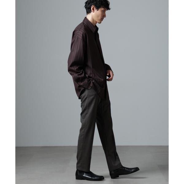 「N TROUSERS PREMIUM」RENURウール混洗えるサキソニーパンツ(セットアップ可)_4