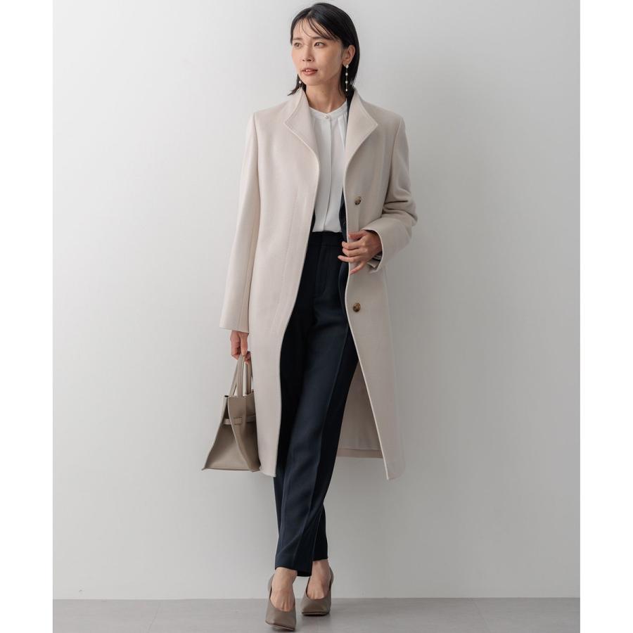 23区（ニジュウサンク） ウールカシミヤビーバー スタンドカラー