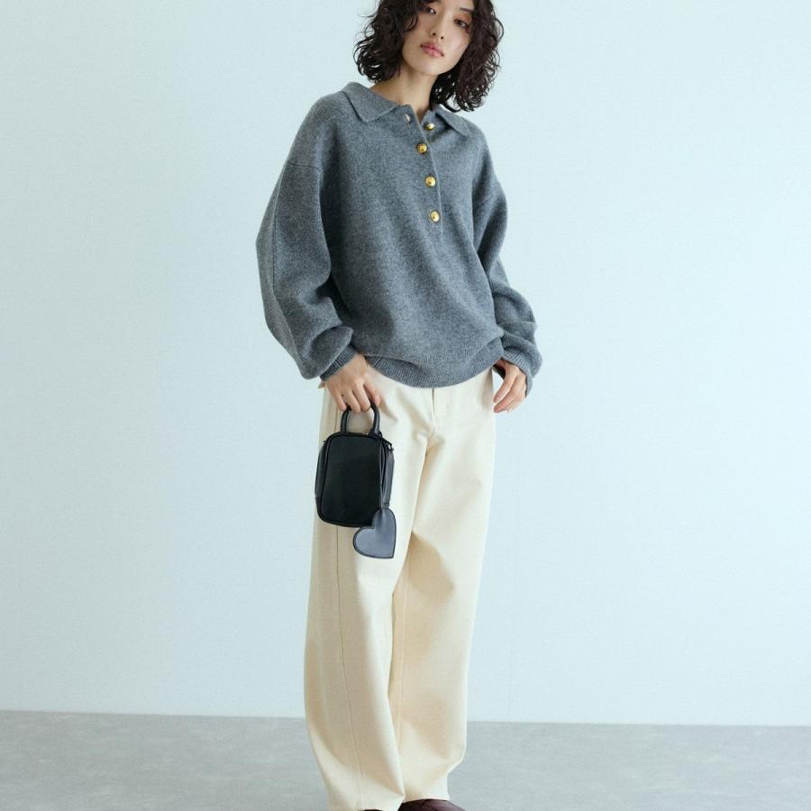 ADAM ET ROPE'（アダムエロペ） ポロシャツニットプルオーバー