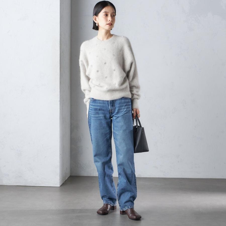 SHIPS（シップス） 〈手洗い可能〉ビジュー FOX クルーネック プル