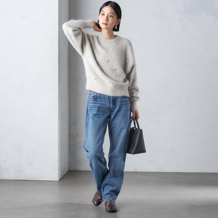 SHIPS（シップス） 〈手洗い可能〉ビジュー FOX クルーネック プル