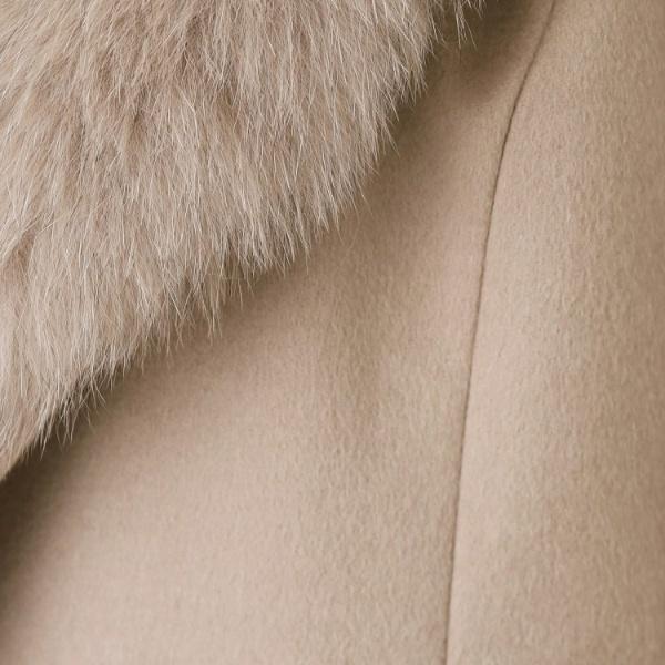 COUP DE CHANCE 【日本製／ブルーフォックスファー／カシミヤ混