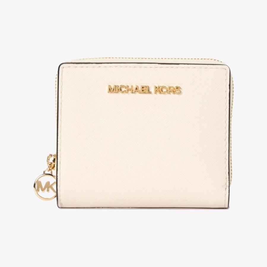 新品MICHEALKORS ジップ チャーム ウォレットミディアム MICHAEL KORS（マイケルコース） JET SET TRAVEL ジップ チャーム