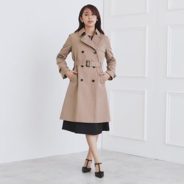 index 《XS-3Lsize》通勤・セレモニー対応トレンチコート【洗濯機洗い