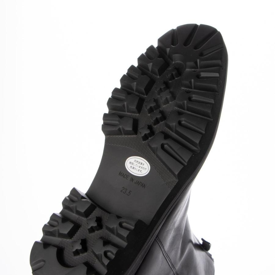 ワークス（works）/24秋冬新作6．5cm本革厚底センターファスナーブーツ WORKS（ワークス） 24秋冬新作6.5cm本革厚底センターファスナーブーツ