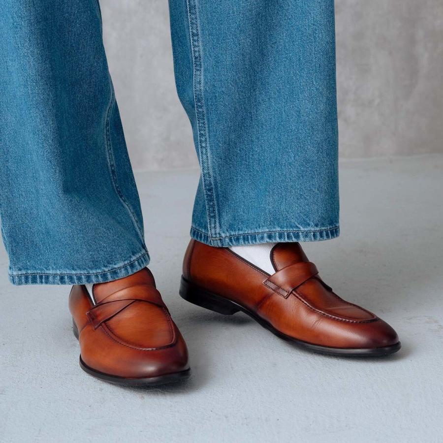 LANVIN COLLECTION 【LANVIN COLLECTION】クロスストラップローファー