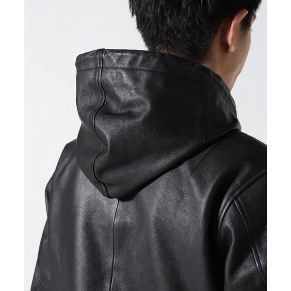 AVIREX（アヴィレックス） 《WEB＆DEPOT限定》LEATHER HOODIE／レザー