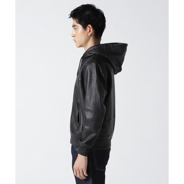 AVIREX（アヴィレックス） 《WEB＆DEPOT限定》LEATHER HOODIE／レザー