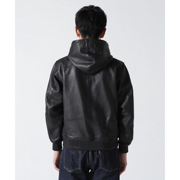 AVIREX（アヴィレックス） 《WEB＆DEPOT限定》LEATHER HOODIE／レザー
