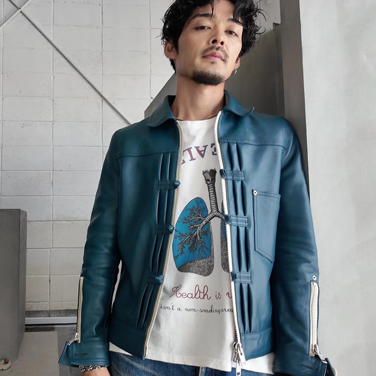 VaLLet 本革 レザージージャン メンズ ヴァレット VALLET06VGの画像