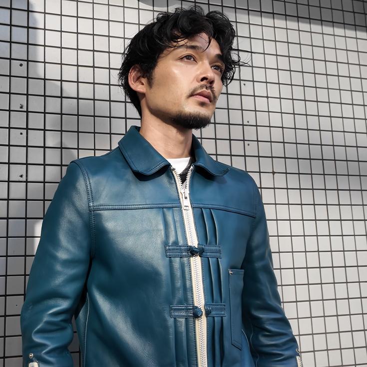 VaLLet 本革 レザージージャン メンズ ヴァレット VALLET06VGの画像