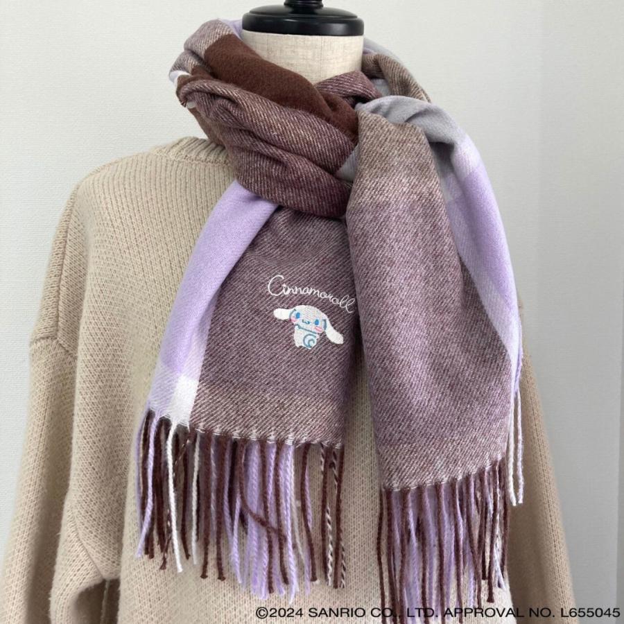 サンリオキャラクターズ/ストール/チェック柄/マフラー/ハローキティ