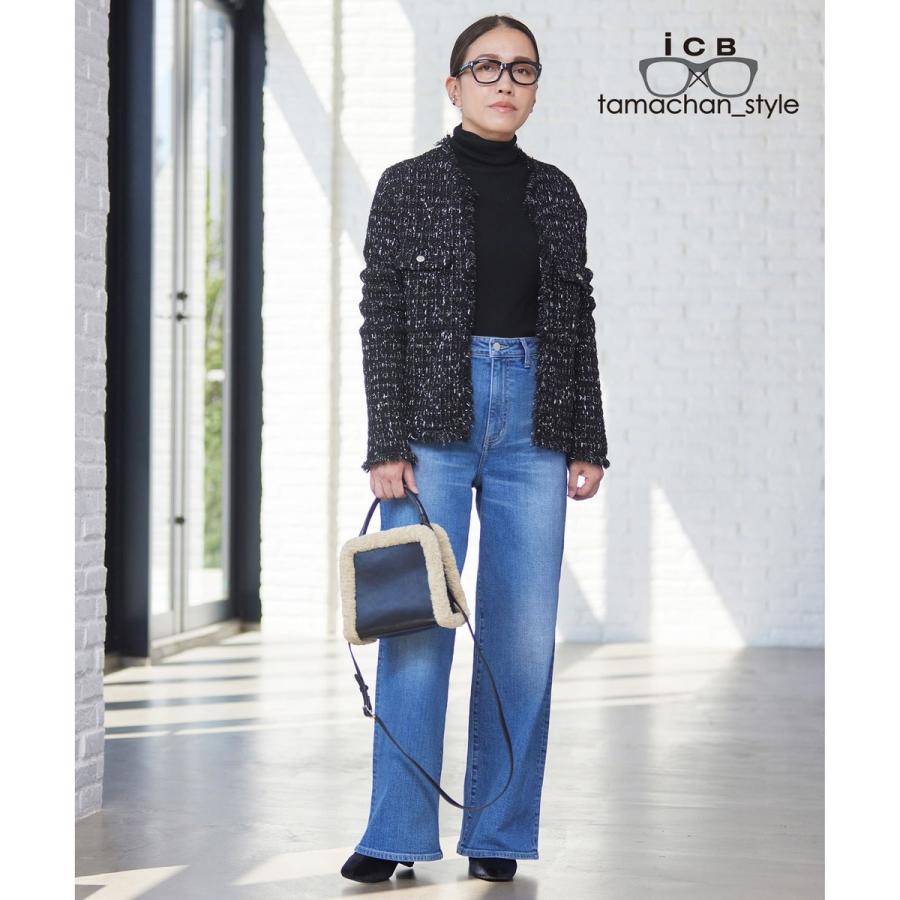 【WEB限定】【ICB×tamachan_style コラボ】スタイルアップ ワイドデニム_3