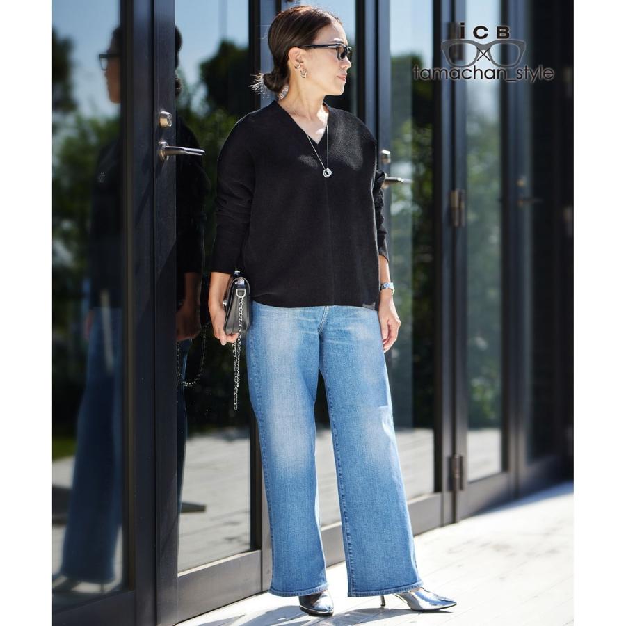 【WEB限定】【ICB×tamachan_style コラボ】スタイルアップ ワイドデニム_6