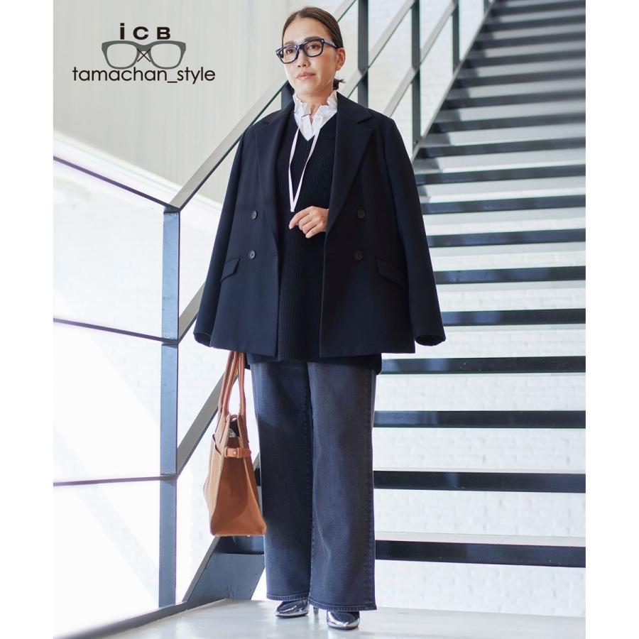 【WEB限定】【ICB×tamachan_style コラボ】スタイルアップ ワイドデニム_8