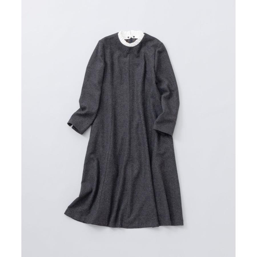 組曲（KUMIKYOKU） 【2WAY】ラメフラノ フリル襟ワンピース : マルイ