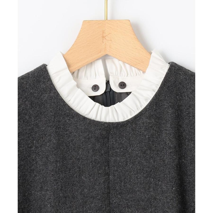 組曲 【2WAY】ラメフラノ フリル襟ワンピース : マルイ(丸井