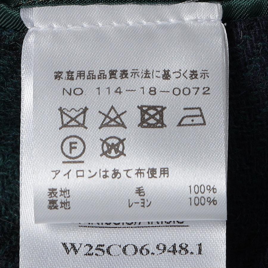【 SHIPS別注】Errico Formicola: ブラックウォッチ ステンカラー コートの画像