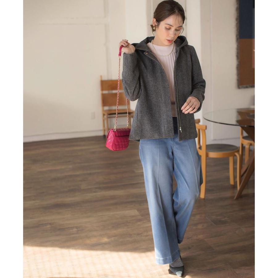 組曲 2024年モデル 現行 【2WAY】ウールモッサ ショートコート 組曲